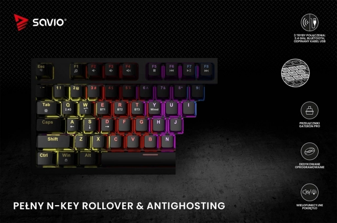 Vezeték nélküli mechanikus billentyűzet Phenix Gateron Red