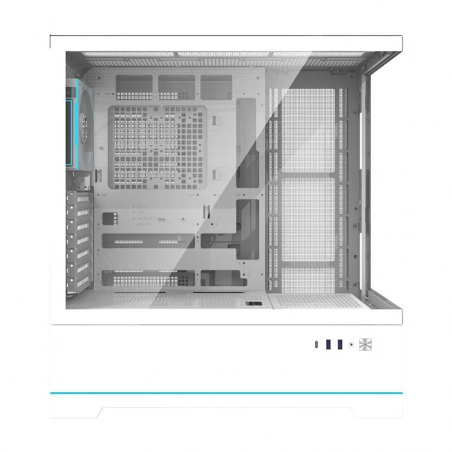 Modern ARGB számítógépes ház ventilátorral