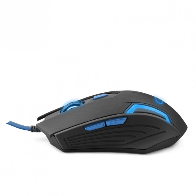 Vezetékes gamer egér optikai USB kék