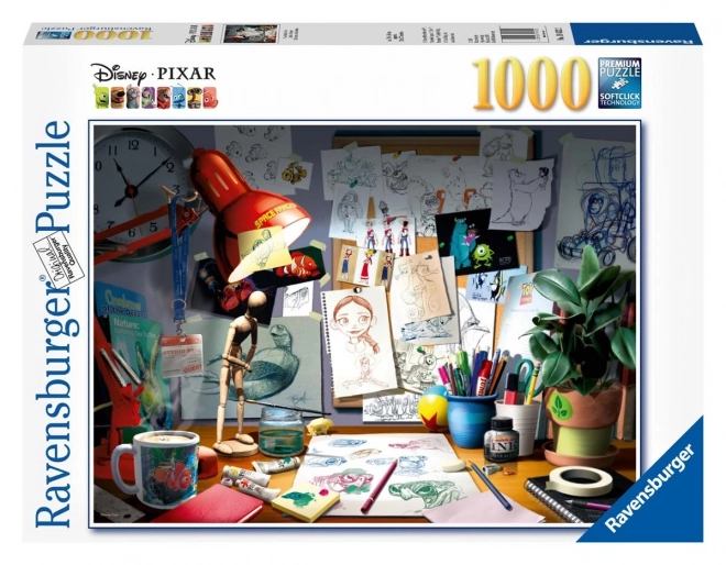 Ravensburger puzzle Disney művészeti asztal 1000 db-os