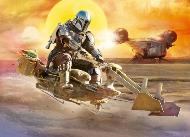 Ravensburger puzzle Star Wars: Mandalorian 4x100 darab