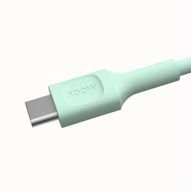 Zöld szilikon PowerFlex 100W USB-C-USB-C kábel