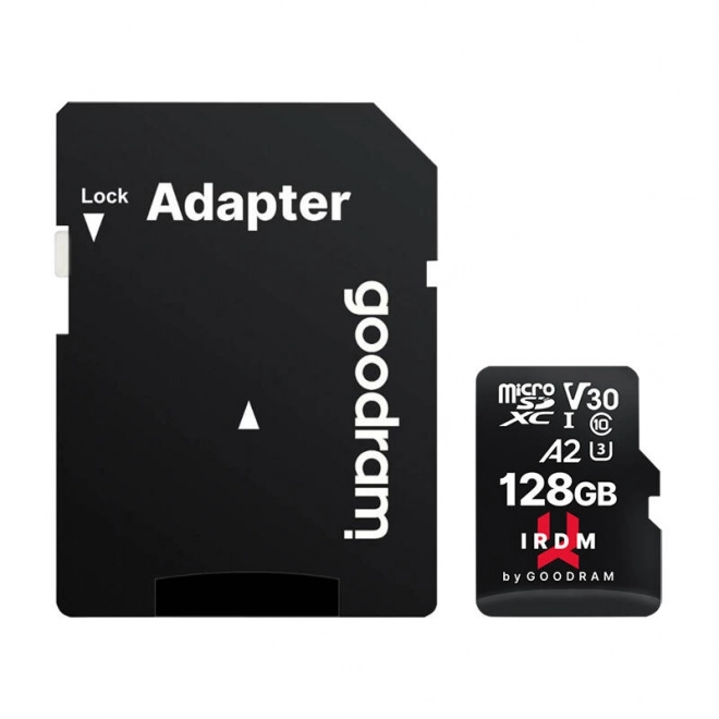 Goodram 128GB microsd memóriakártya adapterrel