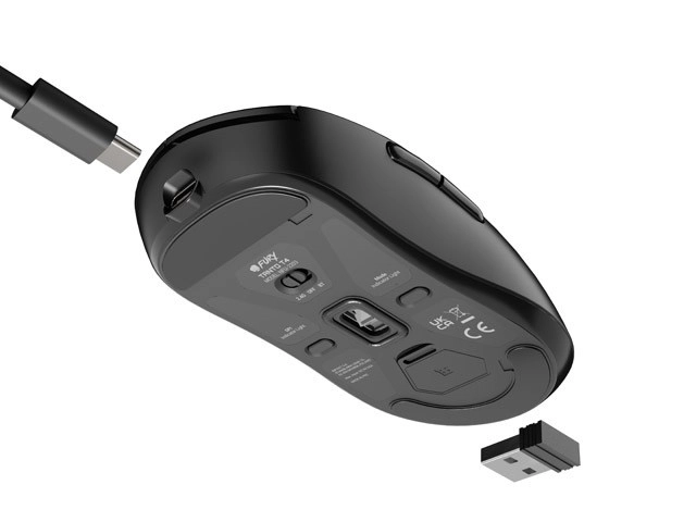 Vezeték nélküli egér Fury Tanto T4 RGB 12000DPI fekete