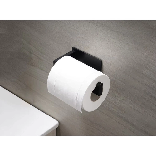Loft stílusú fekete WC-papír tartó falra szerelhető