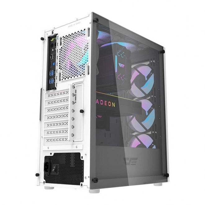 Darkflash számítógépház RGB világítással és ventilátorokkal