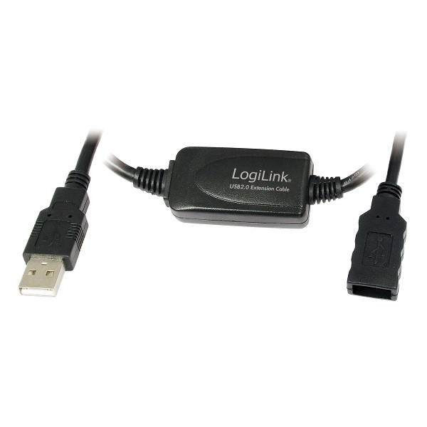 Aktív jelerősítő USB 2.0 kábel, 10m