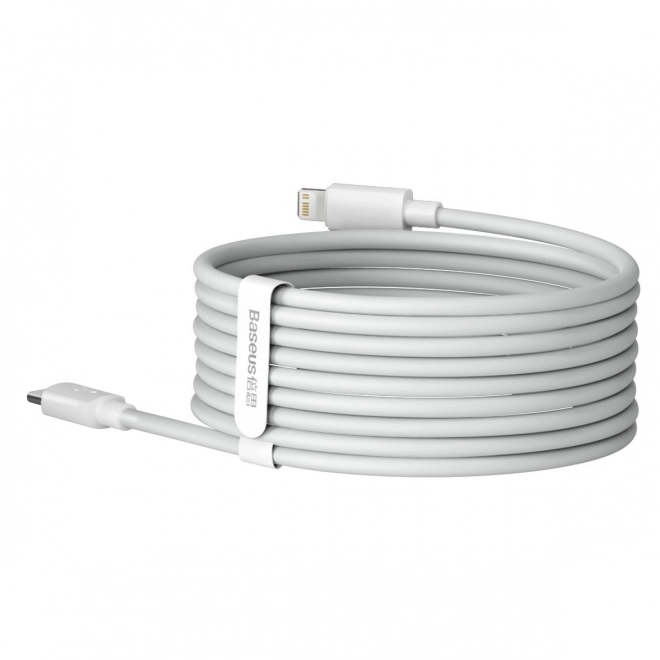 Baseus egyszerűen bölcs adatkábel USB-C villámhoz PD 20W 1,5m fehér