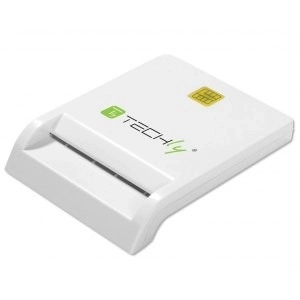 Fehér USB 2.0 kártyaolvasó / Smart Card olvasó