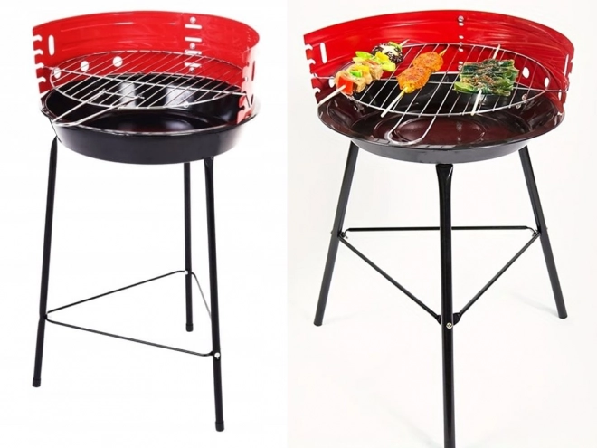 Kerti hordozható kemping faszenes grill
