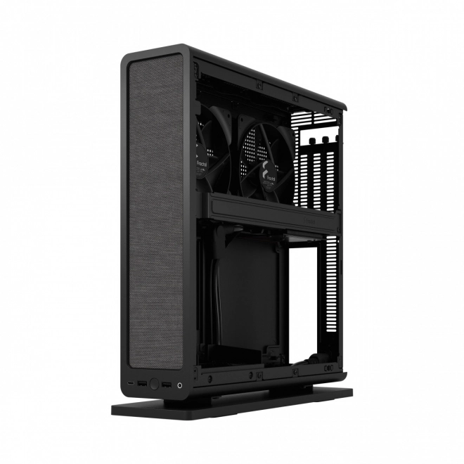 Fekete Ridge PCIE 4.0 mITX számítógépház