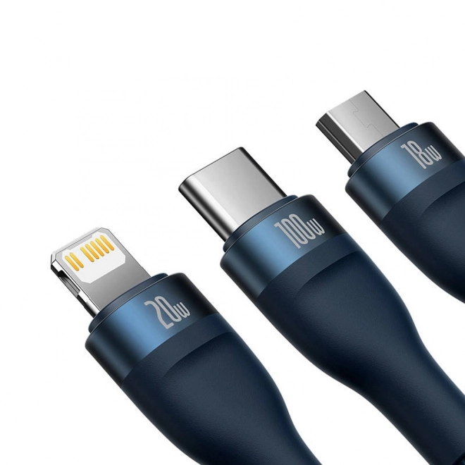 Baseus Flash Series 2 in 1 töltőkábel USB-C + Micro USB + Lightning