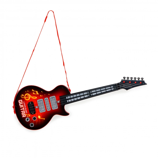Gyerekeknek szóló rock gitár világítással és tanulási funkciókkal