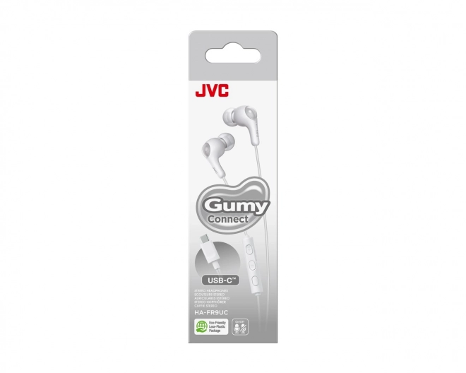 Fehér USB-C fülhallgató Gumy Connect