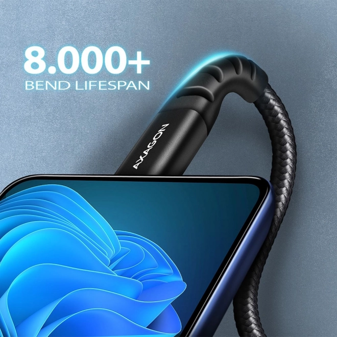 Prémium interkonekt kábel USB-C és USB-A 1,5m
