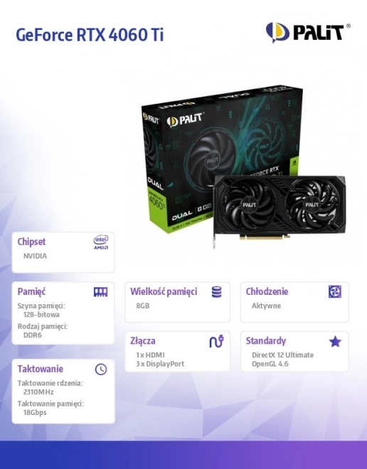 GeForce RTX 4060 Ti Dual grafikus kártya