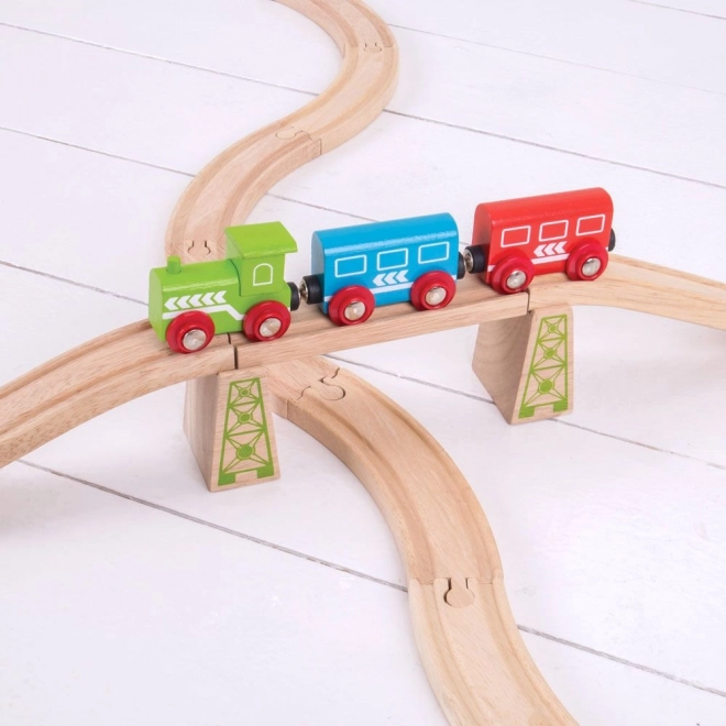 Bigjigs Rail fából készült hídtartó pillérek 6 db