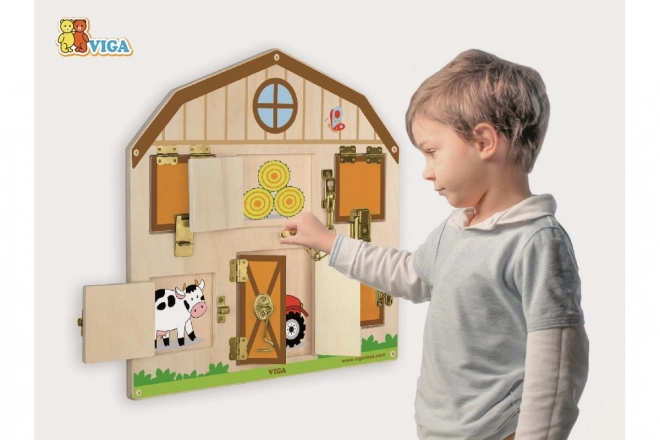 Fa játék - zárak nyitása és zárása