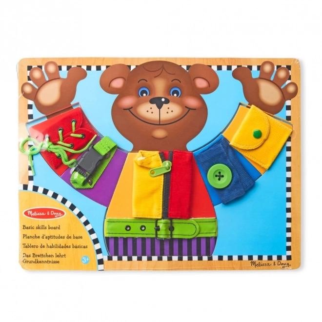 Melissa and Doug - Motoros tábla Öltöztesd fel a macit