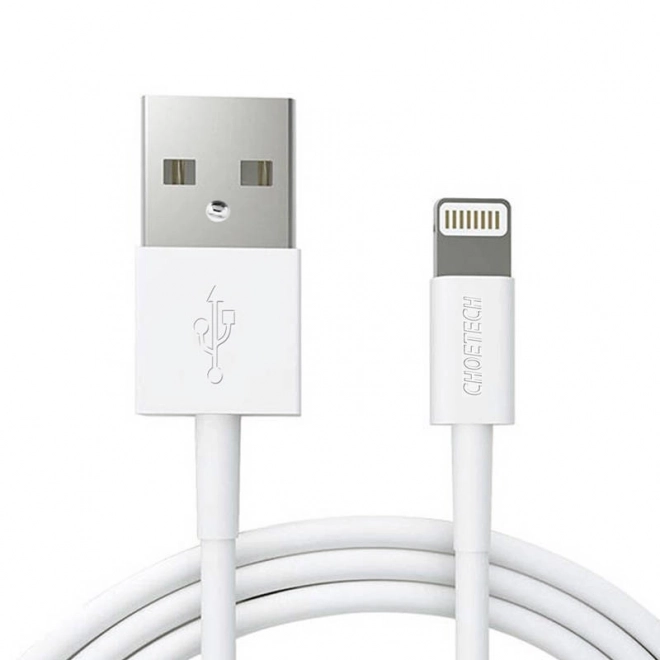 Usb Lightning kábel Choetech, 1.2m, fehér