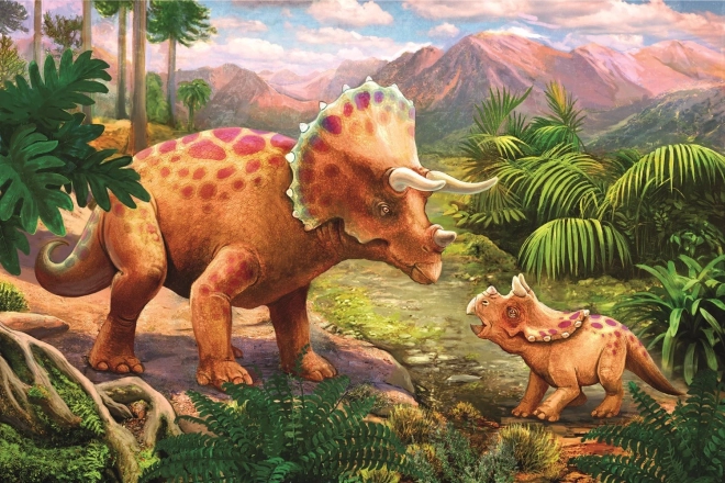 Trefl: Puzzle 54 darabos mini - Hihetetlen dinoszauruszok