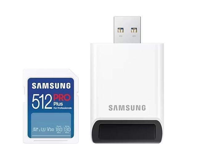 Samsung PRO Plus 512GB SD kártya + olvasó