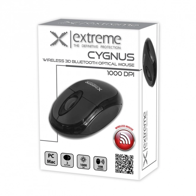 Fekete Cygnus 3D bluetooth egér