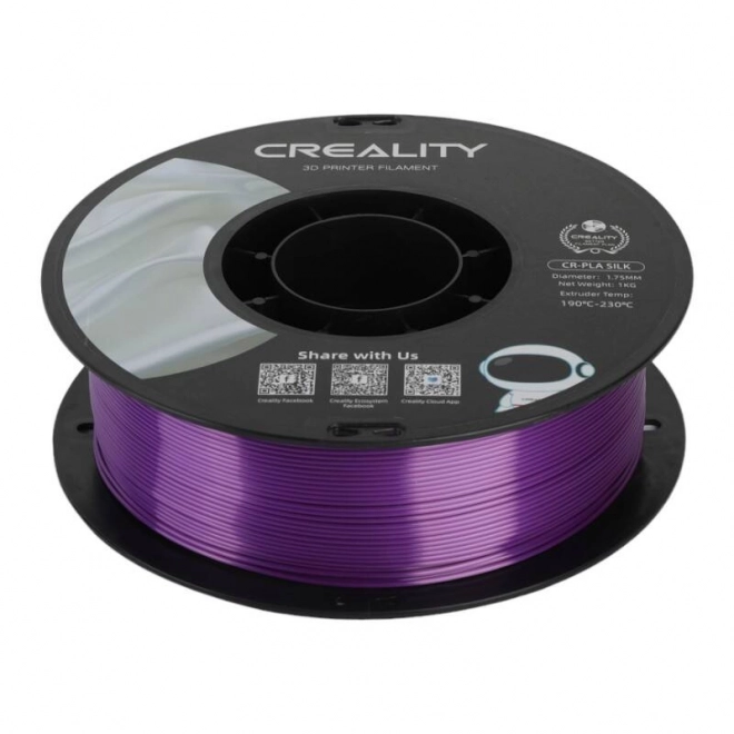 Silk PLA 3D nyomtatófilament lila