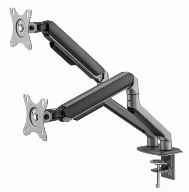 Dupla monitor tartó kar 17-32 colig 9 kg szürke