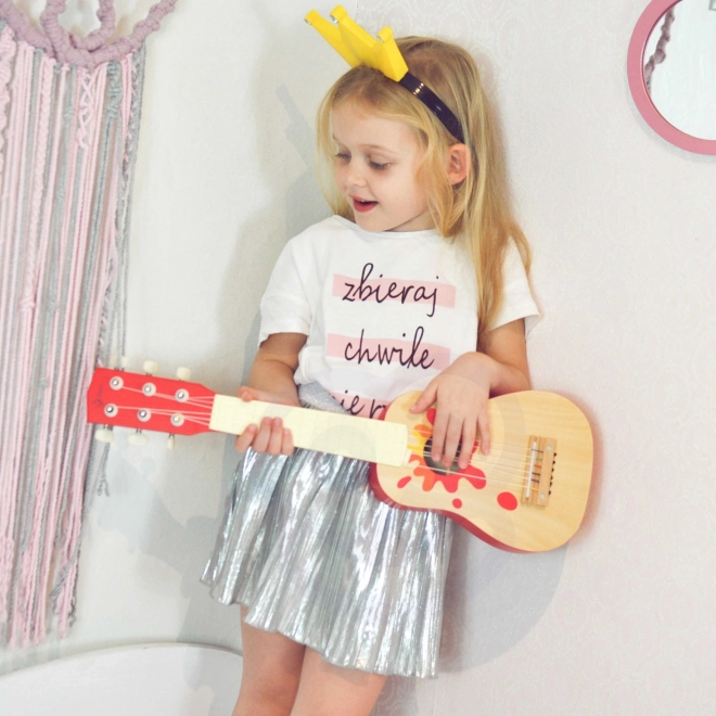 Fa gitár 52cm pengetővel