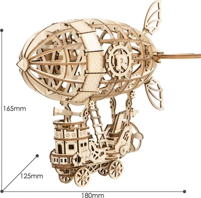 Mesebeli léghajó fa 3D puzzle