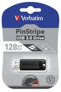 Pendrive PinStripe USB 3.0 meghajtó 128GB fekete