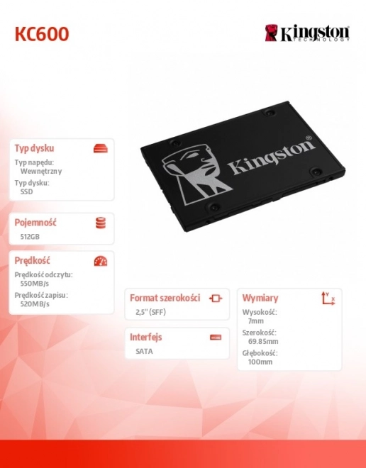Kingston KC600 SSD 512GB
