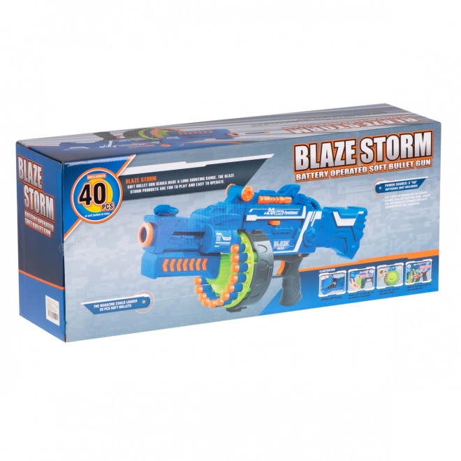 Blaze Storm dob rendszerű szivacslövő puska 40 lövedékkel