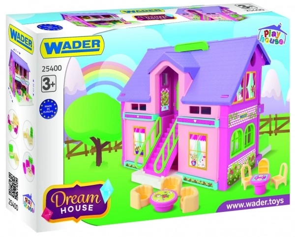 Kétszintes babaház 37 cm Play House