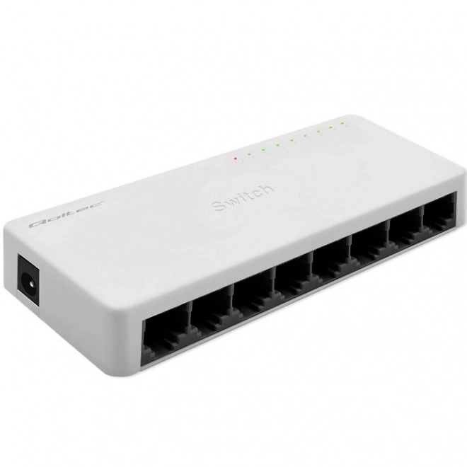 Qoltec 8 portos Fast Ethernet switch
