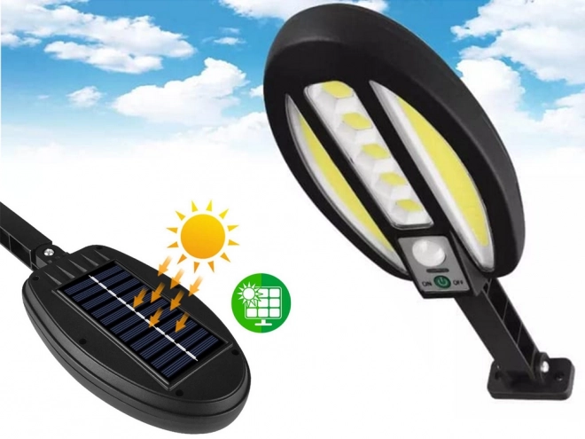 Solár lámpa 95 LED mozgás- és alkonyatérzékelővel