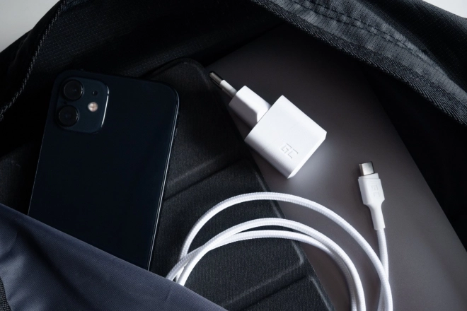 Fehér GC PowerGaN 33W USB-C gyorstöltő