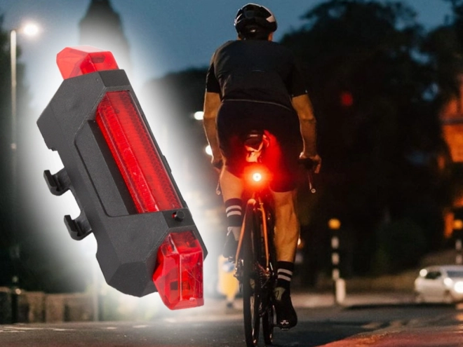 Kerékpár LED világítás készlet elöl és hátul USB