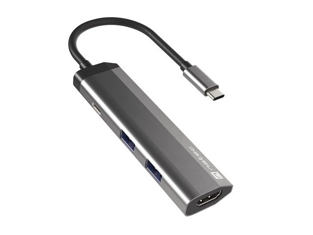 Natec fowler slim többportos dokkoló USB-C PD, 2x USB 3.0, HDMI 4K