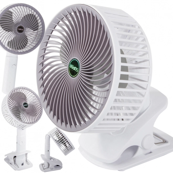 Összecsukható vezeték nélküli asztali ventilátor csipesszel