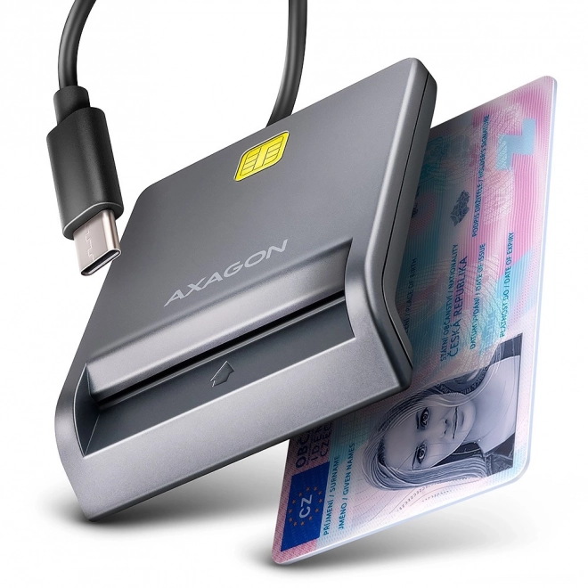 AXAGON USB-C azonosítókártya olvasó kábellel
