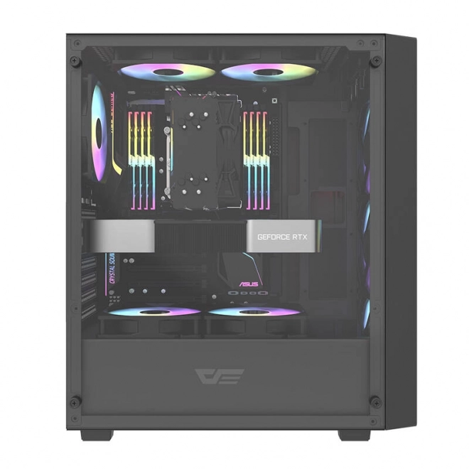 Darkflash dk353 atx számítógépház fekete