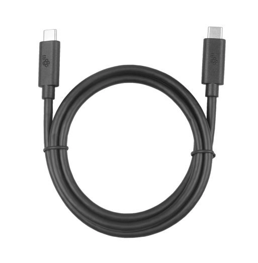 Fekete USB C-USB C kábel 1m 100W 5Gbps