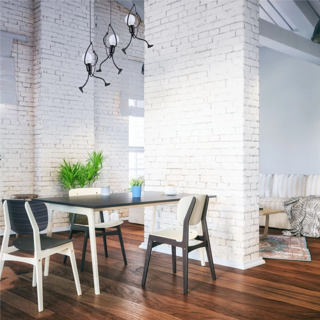 Loft mennyezeti lámpa fekete színben, LED típus
