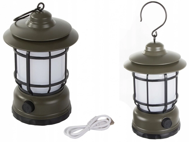 Kemping lámpa újratölthető USB LED