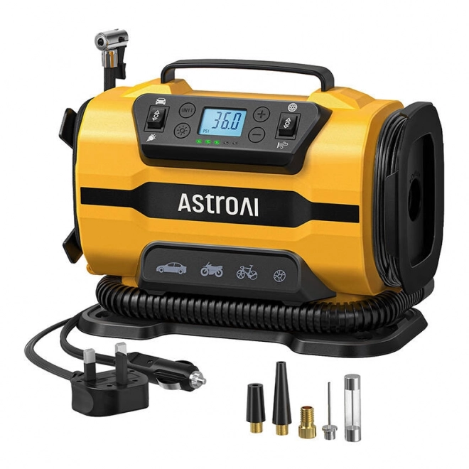 Hordozható AstroAI kompresszor 150 PSI 12V DC/110V AC