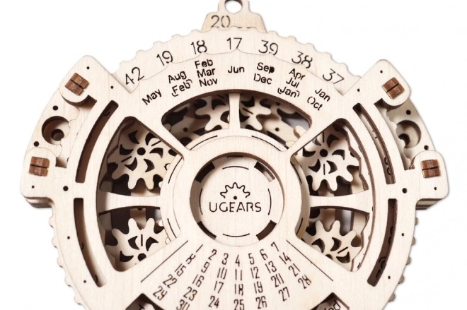 Ugears 3D fa mechanikus puzzle naptár