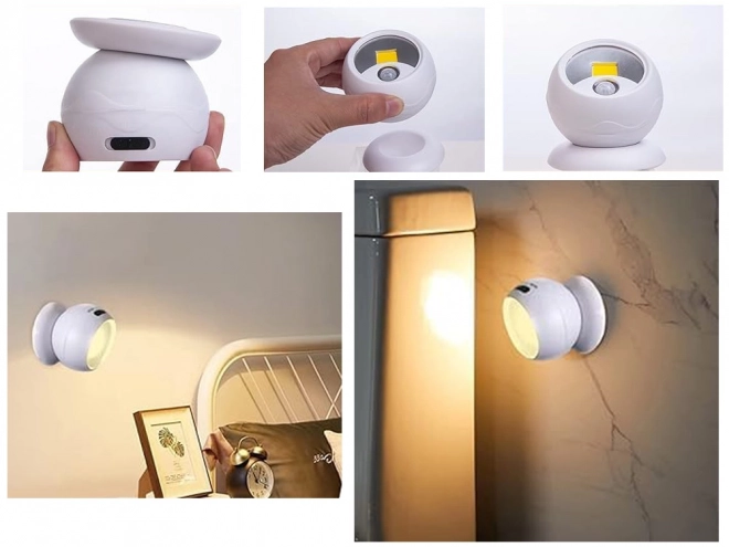 Led lámpa COB 360 fokos mozgásérzékelős