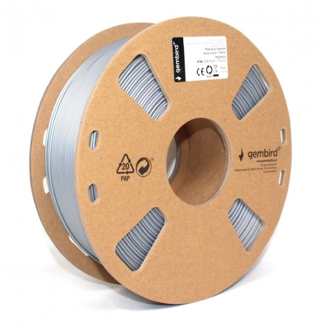 Ezüst PLA 3D nyomtató filamentum 1,75 mm